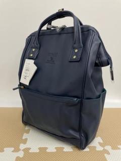 【新品・人気】アネログランデ 合皮口金リュックR GU-B3602 NV