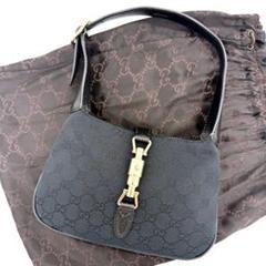 ★未使用級★GUCCI グッチ アクセサリーポーチ GGキャンバス ジャッキー ☆未使用級☆GUCCI グッチ アクセサリーポーチ GGキャンバス