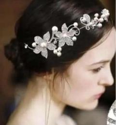 新品ヘッドドレス ウエディング ヘアアクセサリー、ビジュー、キャバクラ