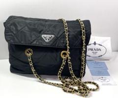 ✨希少美品✨ プラダ チェーンショルダーバッグ アクセサリーポーチ キルティング PRADA】プラダ キルティング チェーン 1BH026 ショルダーバッグ