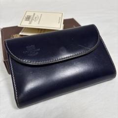 美品✨ホワイトハウスコックス 三つ折り財布 ブラック×レッド