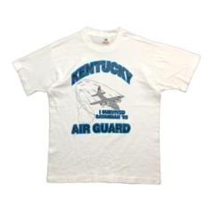 90S USA製 古着 Tシャツ 空軍州兵 ミリタリー 戦闘機 シングルステッチ
