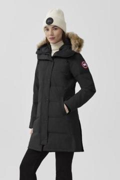 美品 カナダグース BRONTE PARKA ダウンコート ファー 黒 XSのサムネイル