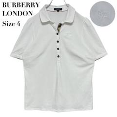 美品　BURBERRY LONDON ポロシャツ　パープルLL 定価約4万円 新品未使用 BURBERRYLONDON バーバリー ポロシャツ ノバ