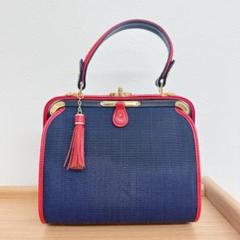 希少 ヴィンテージ イタリア La Borsa ラボルサ ハンドバッグ 赤 希少 ヴィンテージ イタリア La Borsa ラボルサ ハンドバッグ 赤