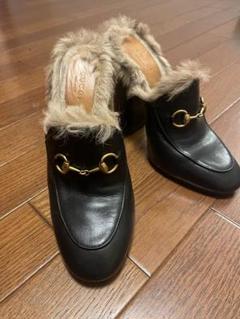 GUCCI / グッチ | プリンスタウン ホースビット ファー ミュール サンダル 37 ブラック レディース : KLD ヤフーショッピング店 -  通販 - Yahoo!ショッピング
