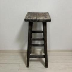 インテリアショップにて購入 木製シンプルスツール 花台