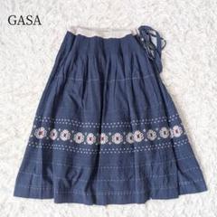 Gasa キルトスカートブルームスカートきらめく花々