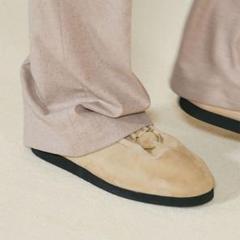 AURALEE ベージュ スエード モカシン AURALEE(オーラリー) スエード モカシンシューズ スリッパ