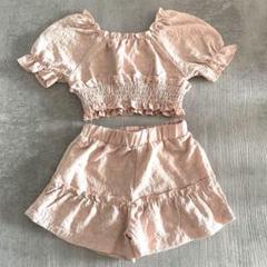 お値下げ‼︎shein エンボス花柄セットアップ 4Y(98-104)
