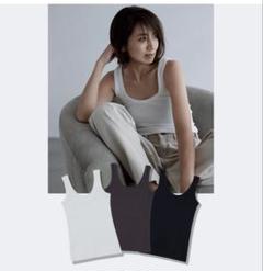 FORME タンクトップ ホワイト F 東原亜希さん FORME USA COTTON SLEEVELESS ホワイト タンクトップ 東原亜希