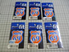 ROUTE69 ステッカー 6枚 (オレンジ)  当時物 ルート69