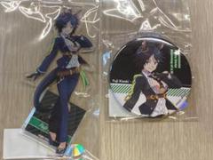 ウマ娘 プリティーダービー　缶バッジ + アクリルスタンド　フジキセキ