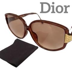 [鑑定済] Christian Dior サングラス　CDロゴ　鼈甲　ブラウン 鑑定済] Christian Dior サングラス CDロゴ 鼈甲 ブラウン