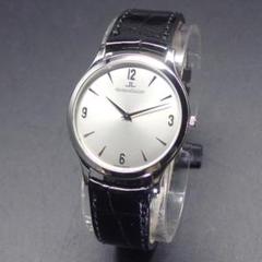 美品 ジャガールクルト マスターウルトラスリム 34mm 箱、ギャラ、尾錠付き 美品 ジャガールクルト マスターウルトラスリム 34mm 箱、ギャラ