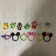 ディズニー　シリコンキャラクター ストラップ 13個セット
