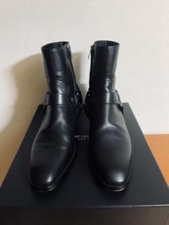 美品 SAINT LAURENT ハイヒールブーツ 41 エディスリマン期 SAINT LAURENT PARIS BY HEDI SLIMANE FETISH 105 BLACK LEATHER