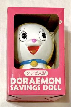 ドラミちゃん ソフビ人形貯金箱 レトロ【未開封・希少品