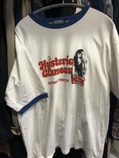 HYSTERIC GLAMOUR リンガーT 90s フリーサイズ　赤 ヒステリックグラマー センターヒスガールプリントTシャツ 赤 S