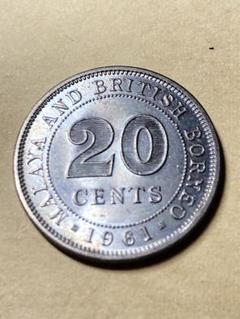 英領北ボルネオ 5セント 白銅貨 硬貨 マラヤ マレーシア 古銭