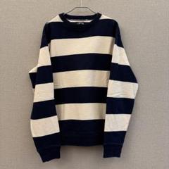 Stussy ボーダー　スウェット STUSSY/ステューシー/ボーダー/スウェット/Size:M/匿名配送