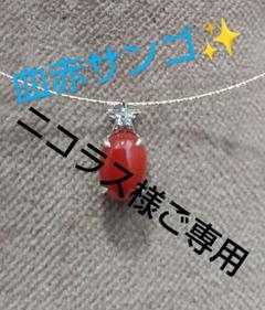 格安販売中 血赤サンゴ H&Qダイヤ（リリーダイヤカット）ペンダントヘッド アクセサリー
