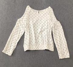 H&M kids コールドショルダーブラウス