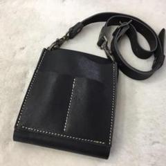 プライスダウン！★新品リッキーズレザースマホポーチ クロコブラック左利き用★ プライスダウン！☆新品リッキーズレザースマホポーチ クロコ