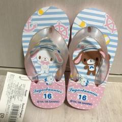 新品 シュガーバニーズ ビーチサンダル 16cm マリン