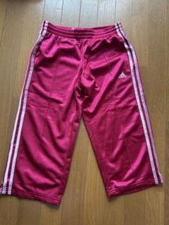 adidasジュニア160ハーフパンツ サイドライン ピンク