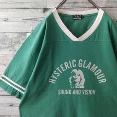 希少サイズ☆ヒステリックグラマー ヒスガール アーチロゴ リンガーT Tシャツ