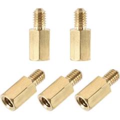 ★最終価格★スタンドオフ M4x9mm+6mm オス-メス ブラス 六角