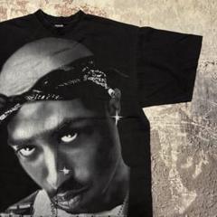 【入手困難】 2PAC HIPHOP Tシャツ フェイスフォト プリント XL