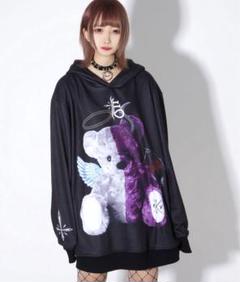 週末限定値下げ TRAVAS TOKYO マルチ総柄プルオーバーパーカー 黒 紫 ...