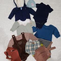 ベビー服セット 70-80cm フード付き