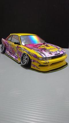 アディクション　オリジン　S１３シルビア　製作済み新品ラジコンホディ アディクション オリジン S13シルビア 製作済み新品ラジコン