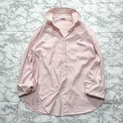 【2XL】Loro Piana ストライプシャツ ドレスシャツ ピンク 44 2XL】Loro Piana ストライプシャツ ドレスシャツ ピンク 44