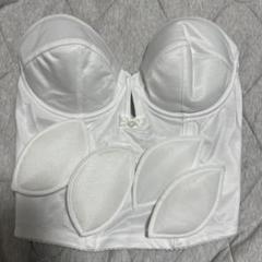 bridalbloom ショートビスチェ上下セットC70 ショートビスチェ お背中開きの広いウェディングドレスに対応