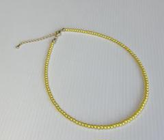 パールネックレスチョーカー　推しイエロー
