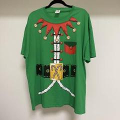 クリスマス　Tシャツ　半袖　2XL エルフ　ダサかわ　アメリカ古着
