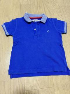 PETIT BATEAU 青 ポロシャツ 3歳用