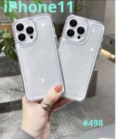 iphone11 クリア 韓国 耐衝撃 無地 スマホケース シンプル 透明