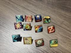 スクエニカフェ限定　FF14 アイコンピンバッチ　バトルアクション　12種