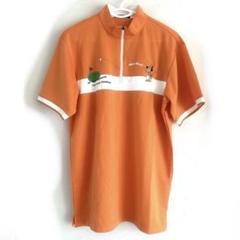 CORAGIO ゴルフメンズシャツ　Mサイズ　オレンジ