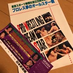 慶爺様専用 激レア‼️プロレスパンフ 夢のオールスター戦パンフ全券セット
