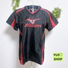 ミズノVネック ナイロンシャツ メンズ S スポーツ ブラック/レッド