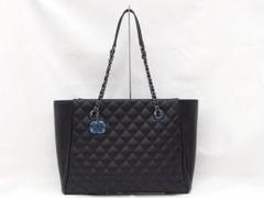 未使用★CHANEL ラムスキン マトラッセ ラージジップ チェーンバッグ