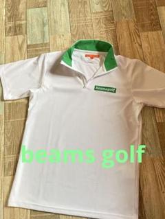 BEAMS GOLF メンズシャツ S ホワイト/グリーン　ビームスゴルフのサムネイル
