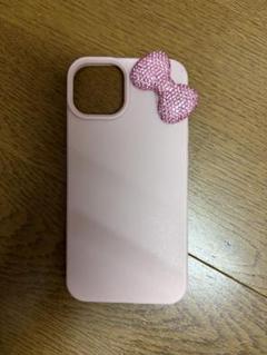 ピンクリボン付き iPhone12ケース キティちゃん
