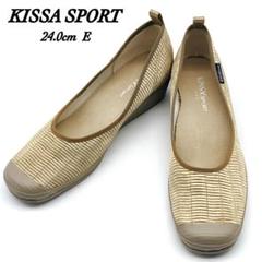 新品タグ付き KISSA SPORT キサスポーツ パンプス 23㎝ 水玉 靴